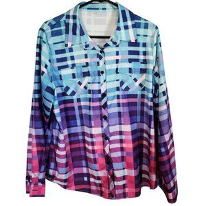 EUC Bright Colored Lightweight Button Down Shirt